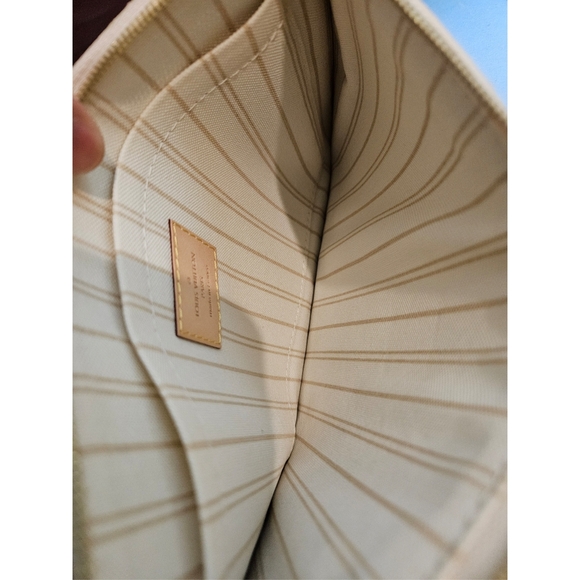 Authentic Louis Vuitton Damier Azur Neverfull Pochette #4002M - Picture 7 of 7